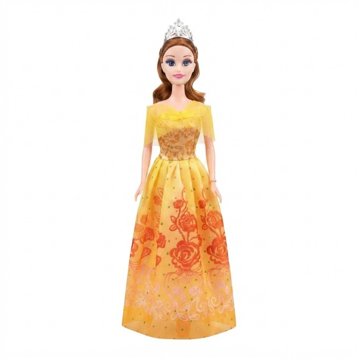 Muñeca Princesa Beauty Con Vestido De Gala Y Corona
