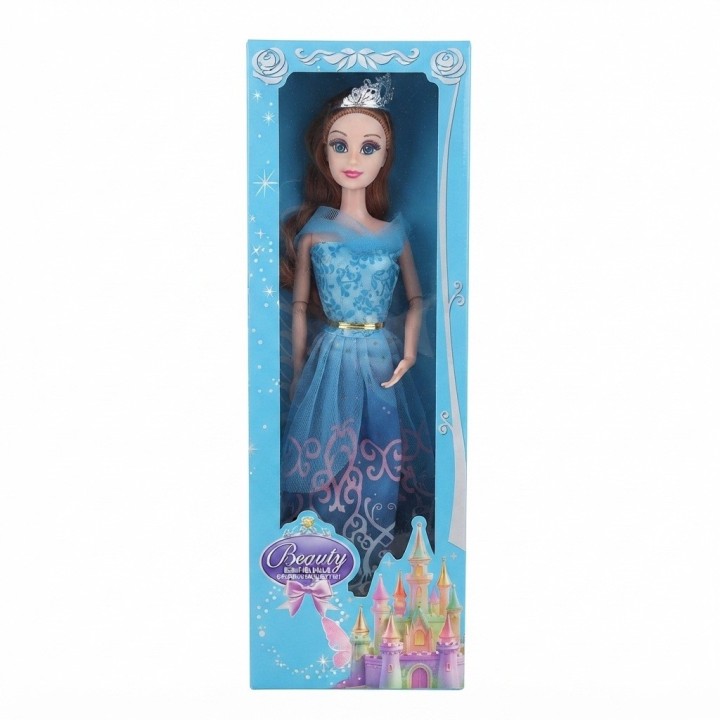Muñeca Princesa Beauty Con Vestido De Gala Y Corona