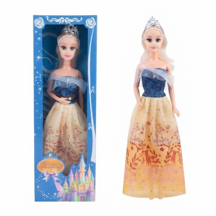 Muñeca Princesa Beauty Con Vestido De Gala Y Corona