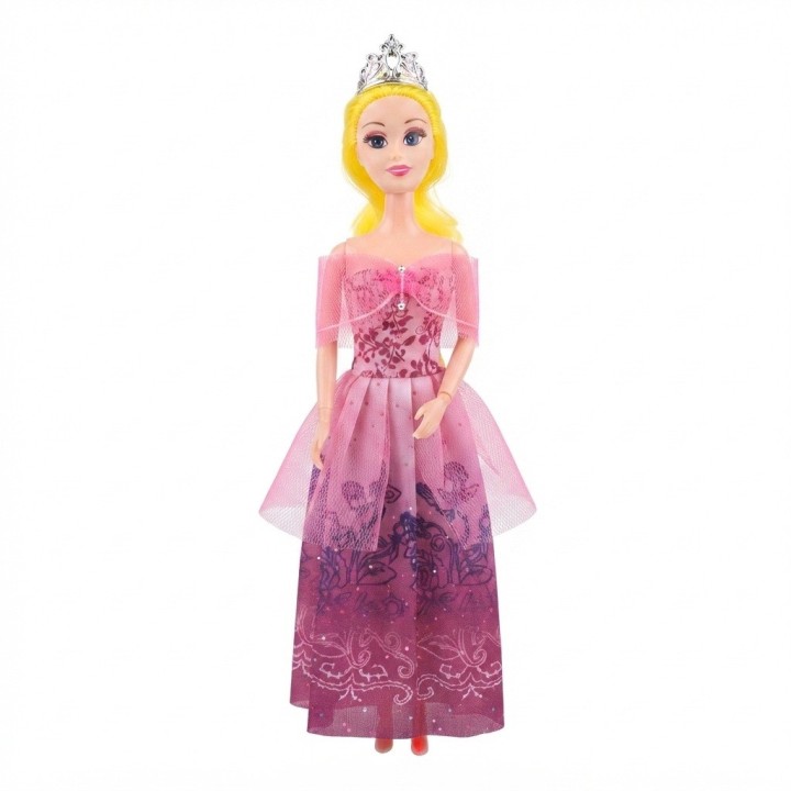 Muñeca Princesa Beauty Con Vestido De Gala Y Corona