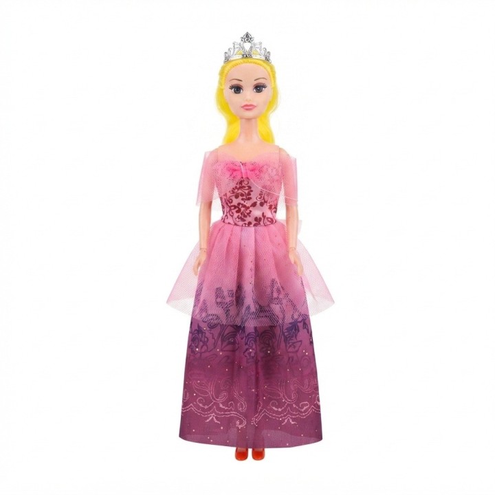 Muñeca Princesa Beauty Con Vestido De Gala Y Corona