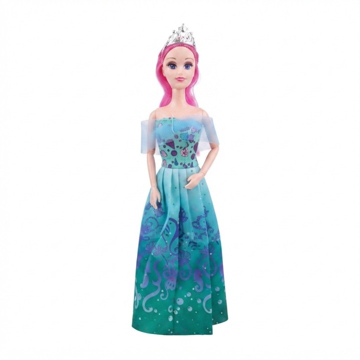 Muñeca Princesa Beauty Con Vestido De Gala Y Corona