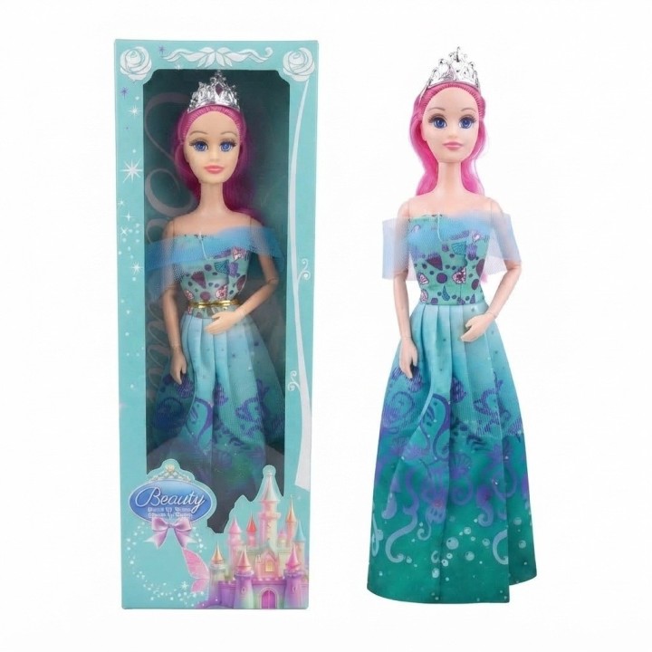 Muñeca Princesa Beauty Con Vestido De Gala Y Corona