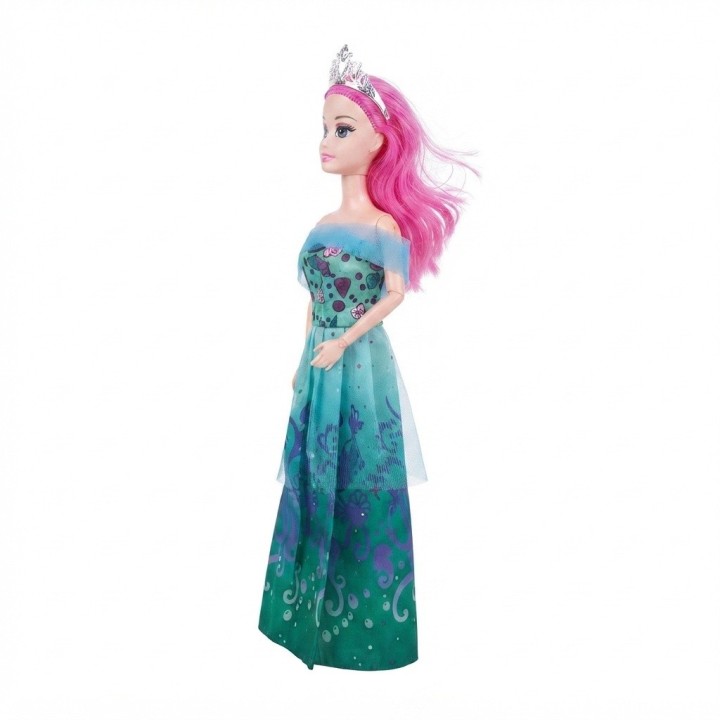 Muñeca Princesa Beauty Con Vestido De Gala Y Corona