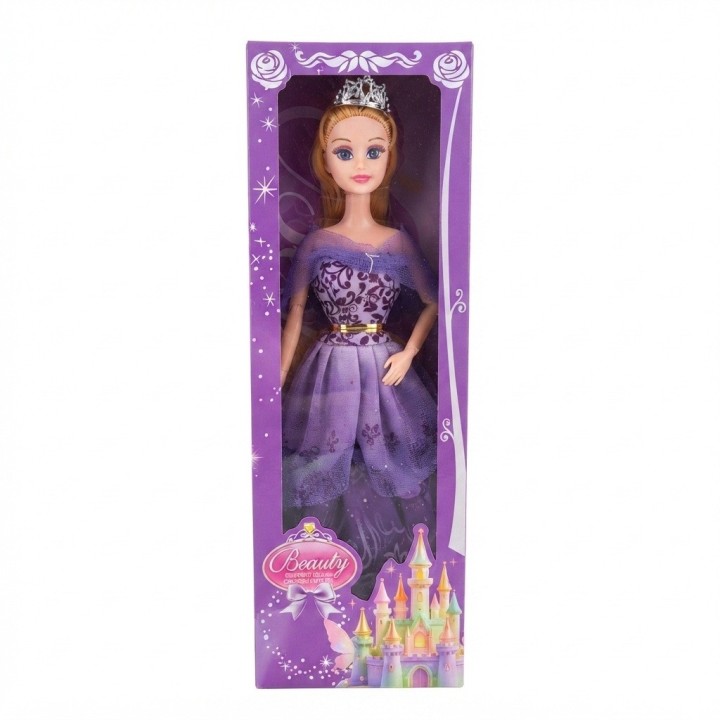 Muñeca Princesa Beauty Con Vestido De Gala Y Corona
