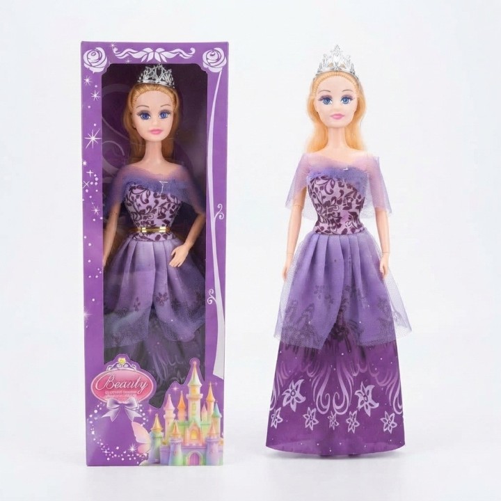 Muñeca Princesa Beauty Con Vestido De Gala Y Corona