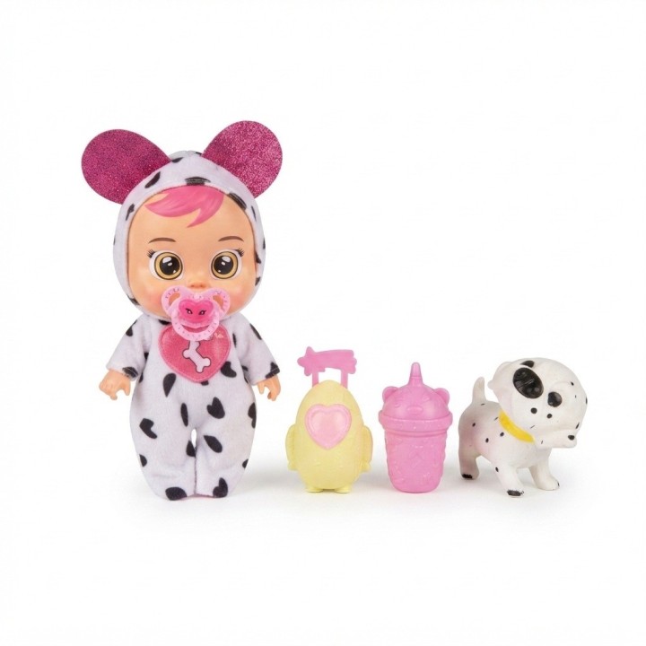 Set Muñeca Bebé Con Mascota Y Accesorios Pijama Niñas