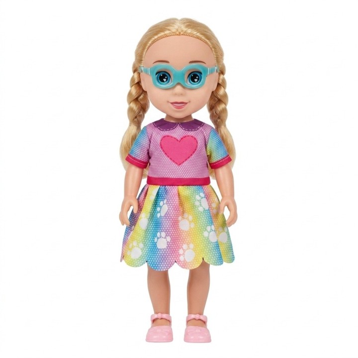 Set Muñeca Con Perrito Mascota Y Accesorios De Juego