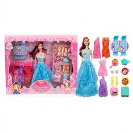 Muñeca Fashion Con Comedor Cocina Y Vestidos
