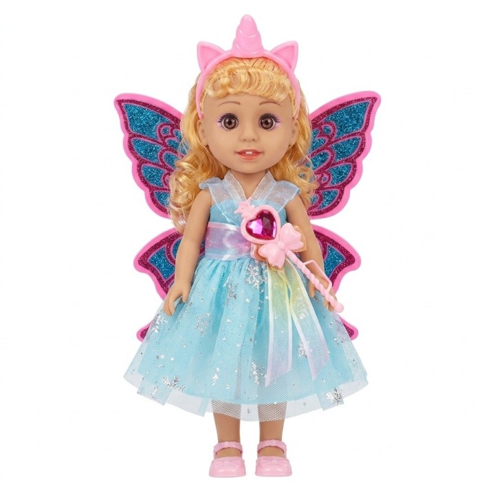 Muñeca Hada Princesa Con Alas Juguete Niñas Interactiva