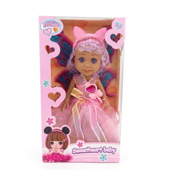 Muñeca Hada Princesa Con Alas Juguete Niñas Interactiva
