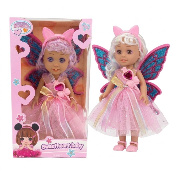 Muñeca Hada Princesa Con Alas Juguete Niñas Interactiva