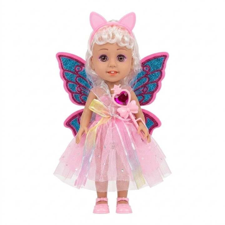 Muñeca Hada Princesa Con Alas Juguete Niñas Interactiva