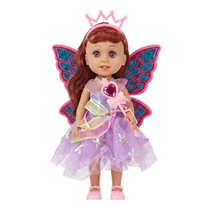 Muñeca Hada Princesa Con Alas Juguete Niñas Interactiva