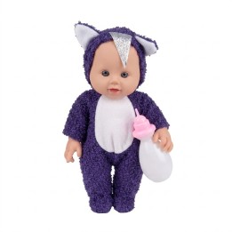 Muñeca Bebé Con Pijama De Peluche Y Tetero Niñas