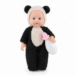 Muñeca Bebé Con Pijama De Peluche Y Tetero Niñas
