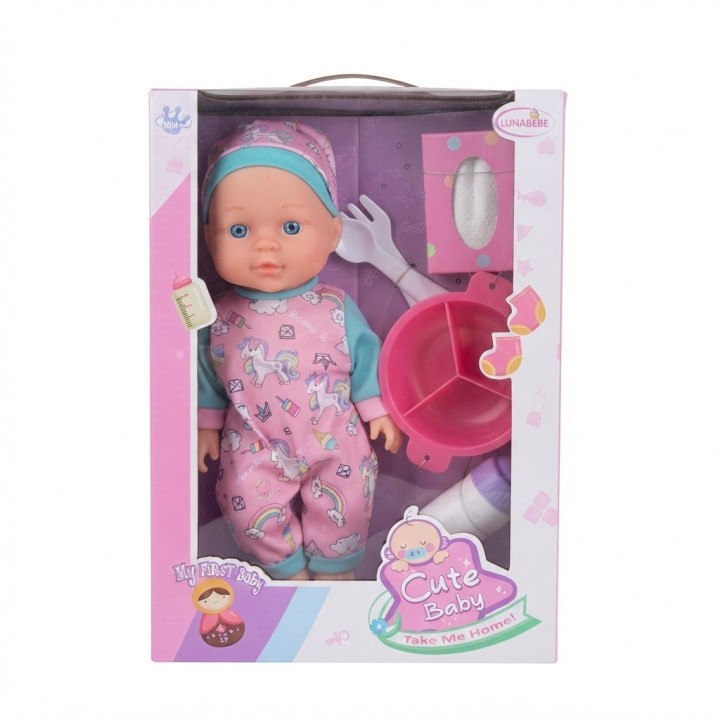 Muñeca Bebé Realista Con Accesorios De Alimentación Niña