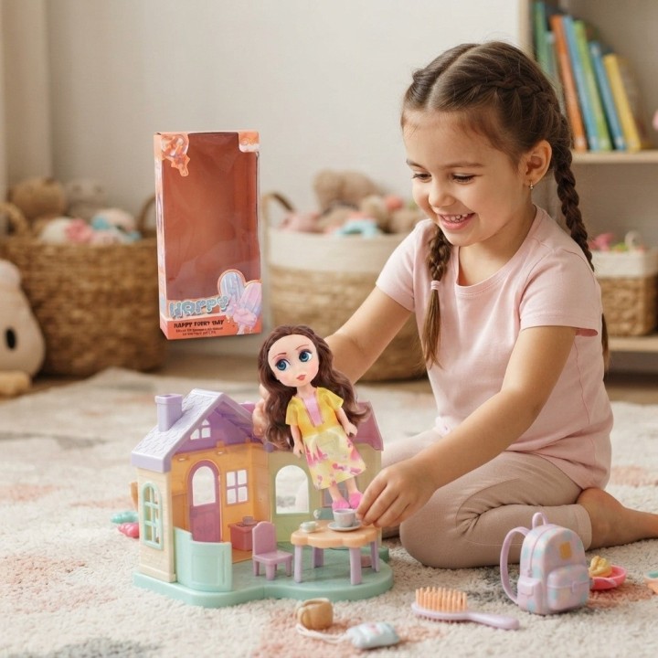 Mini Muñeca Princesa Colección Happy Every Day Niñas