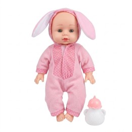 Muñeca Bebé Baby Lovely Con Pijama Y Tetero