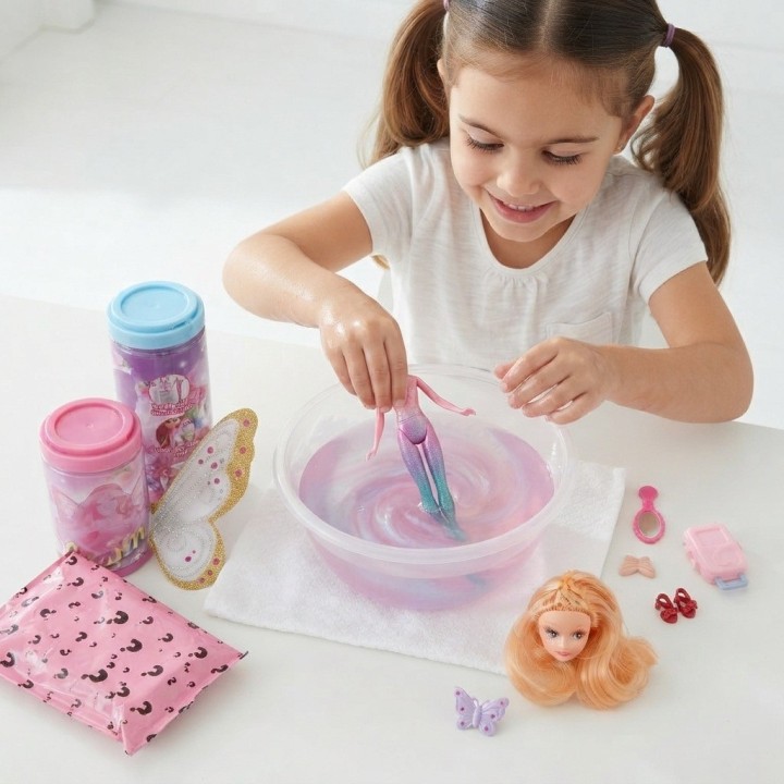 Muñeca Hada Mágica Revela Color Al Agua Con Accesorios