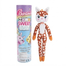 Tubo Sorpresa Muñeca Sweet Lovely Con Disfraz De Peluche