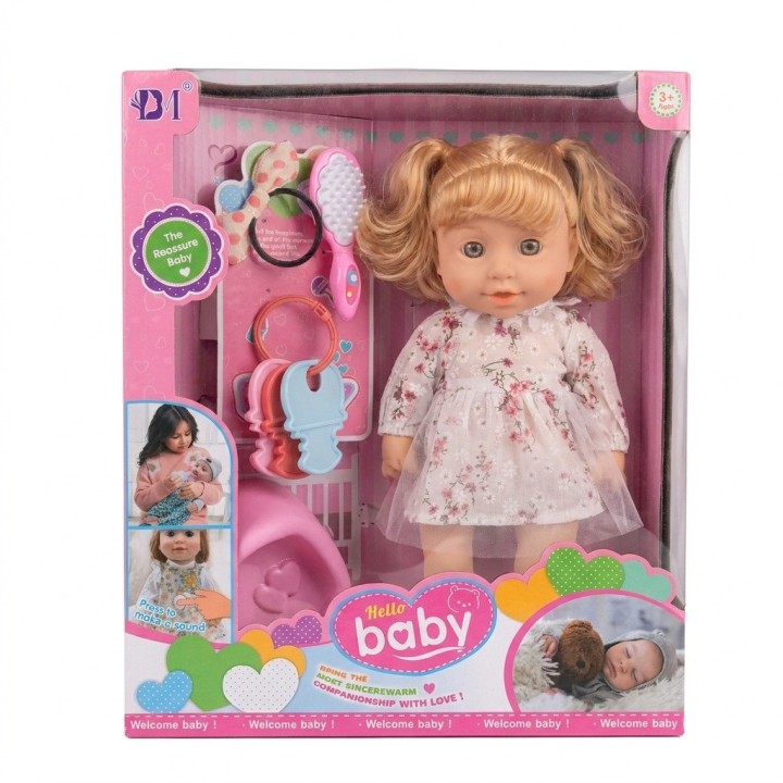 Muñeca Bebé Interactiva Con Sonidos Bacinilla Y Accesorios