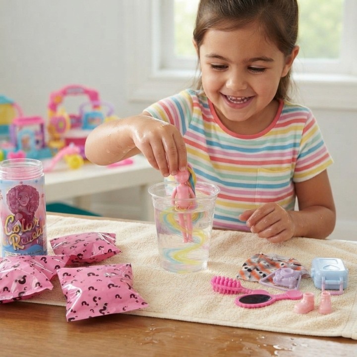 Muñeca Mágica Color Reveal Al Agua + Accesorios Sorpresa
