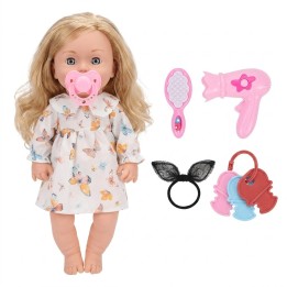 Muñeca Interactiva Bebé Con Sonidos Secador Y Accesorios