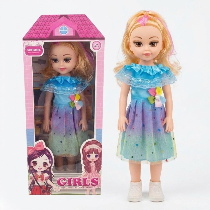 Muñeca Princesa Para Niña Con Hermoso Vestido