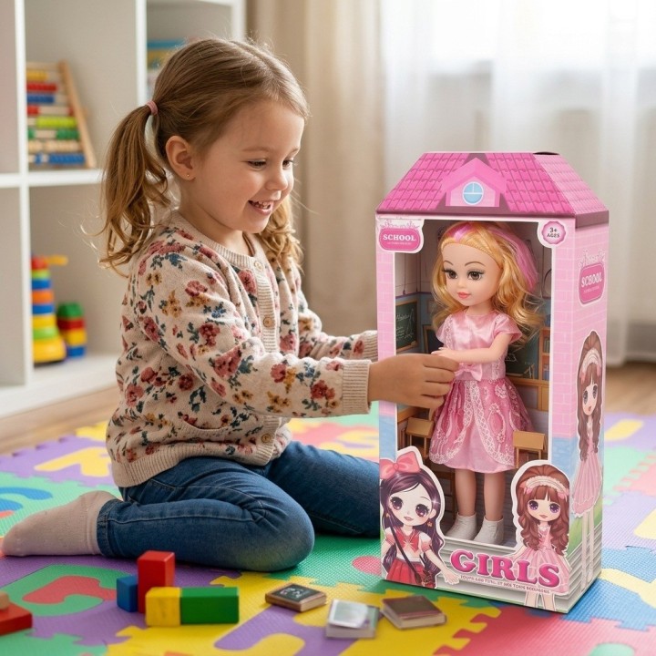 Muñeca Princesa Para Niña Con Hermoso Vestido