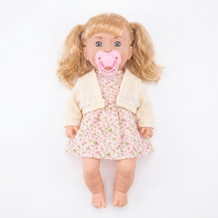 Muñeca Bebé Interactiva Con Sonidos Y Accesorios Niñas