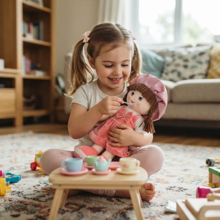 Hermosa Muñeca De Trapo Suave Peluche Para Niñas Bebés