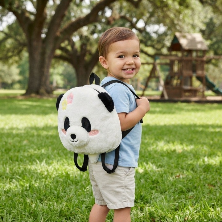Morral Mochila Peluche Oso Panda Infantil