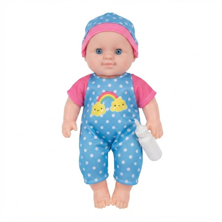 Muñeco Bebé De Juguete Con Tetero Y Pijama