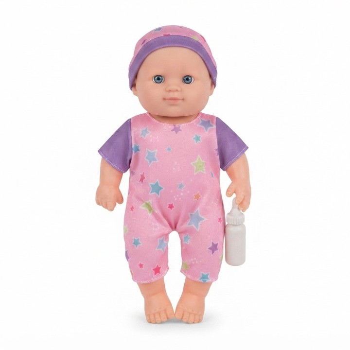 Muñeco Bebé De Juguete Con Tetero Y Pijama