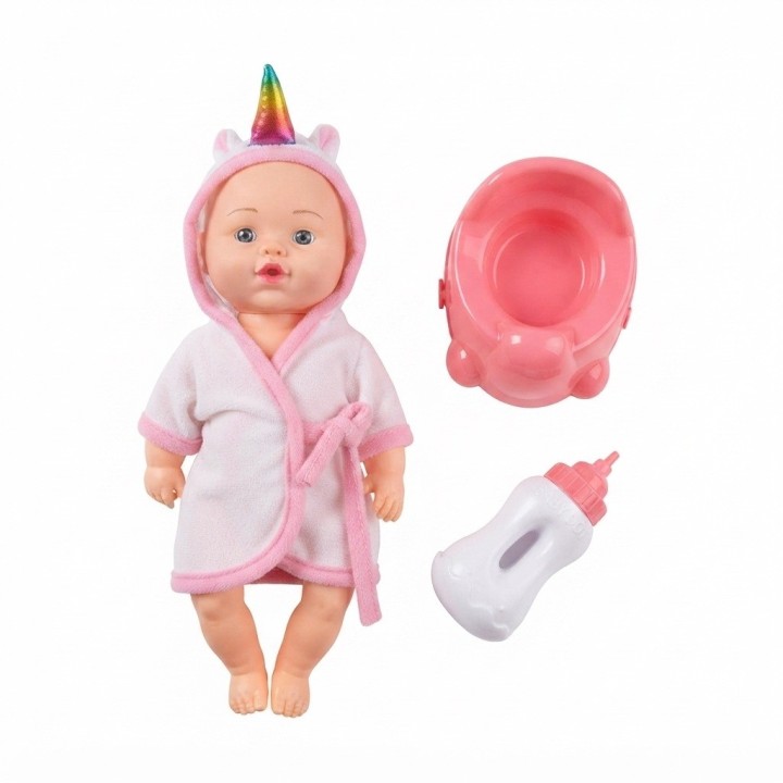 Muñeca Bebé Unicornio Con Bacinilla Y Tetero Niñas