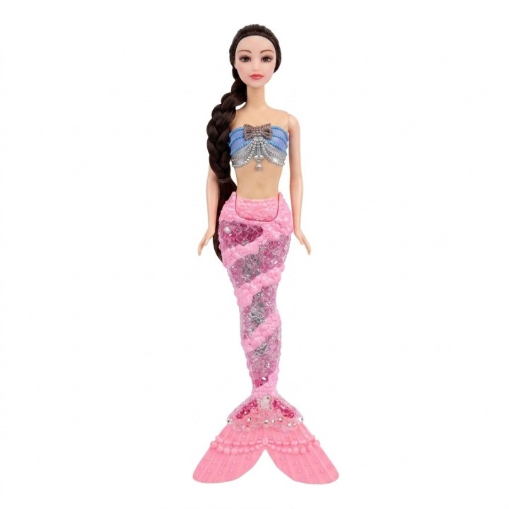 Muñeca Sirena Beauty Con Accesorios Bolso Y Guitarra