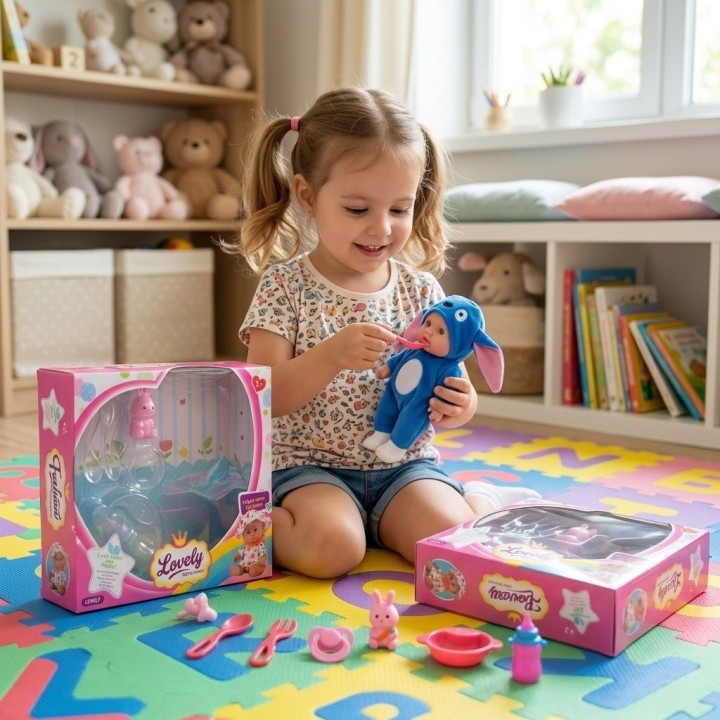 Muñeco Bebé Lovely Sonidos Disfraz Y Accesorios