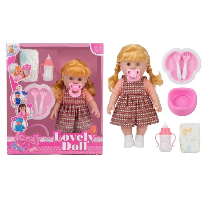 Muñeca Bebé Hace Chichí Con Bacinilla Pañal Y Accesorios