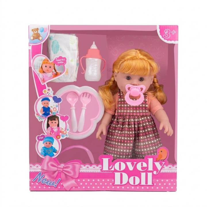 Muñeca Bebé Hace Chichí Con Bacinilla Pañal Y Accesorios