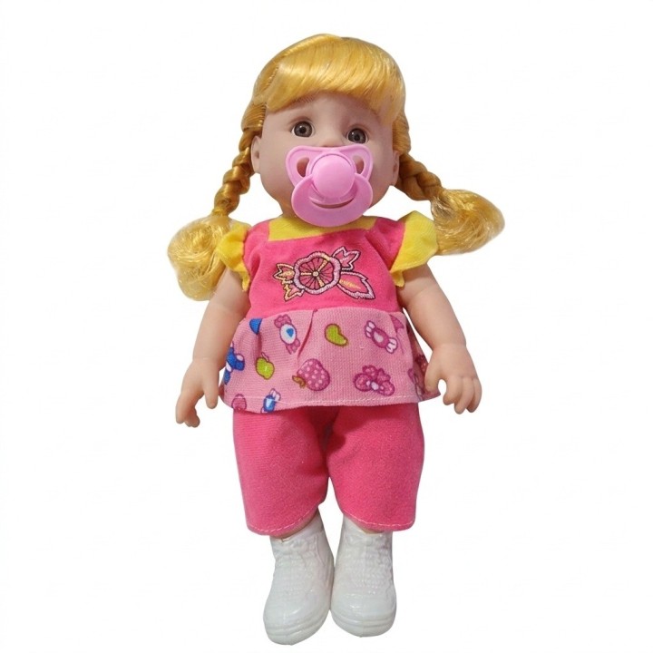 Muñeca Bebé Hace Chichí Con Bacinilla Pañal Y Accesorios