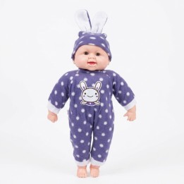 Muñeca Bebe De Juguete Traje Conejito Lunares Con Gorro