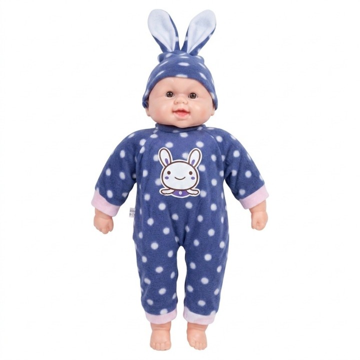 Muñeca Bebe De Juguete Traje Conejito Lunares Con Gorro