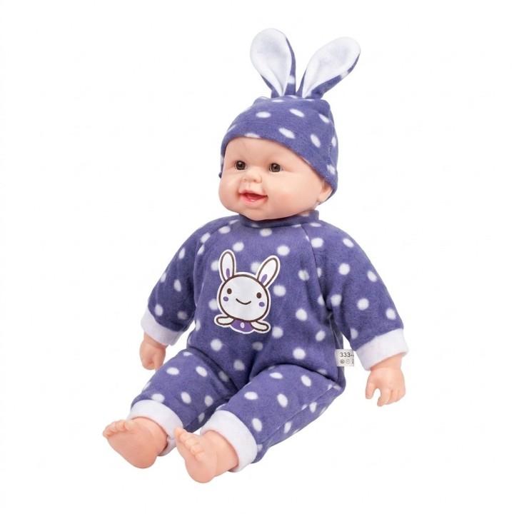Muñeca Bebe De Juguete Traje Conejito Lunares Con Gorro