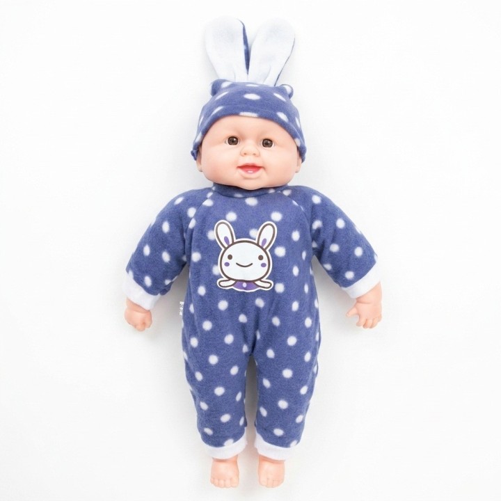 Muñeca Bebe De Juguete Traje Conejito Lunares Con Gorro
