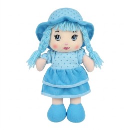 Tierna Muñeca De Trapo Peluche Niña Sombrero Trenzas