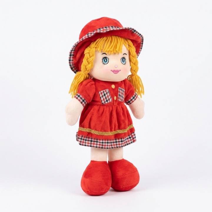 Tierna Muñeca Trapo Peluche Para Niñas Con Sombrero