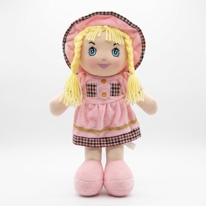 Tierna Muñeca Trapo Peluche Para Niñas Con Sombrero
