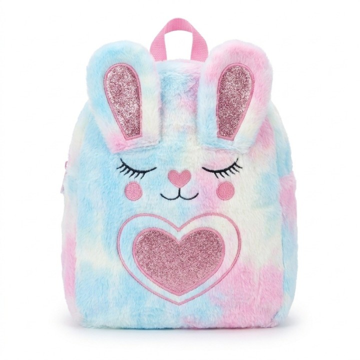 Morral Peluche Conejito Niña Detalles Brillantes
