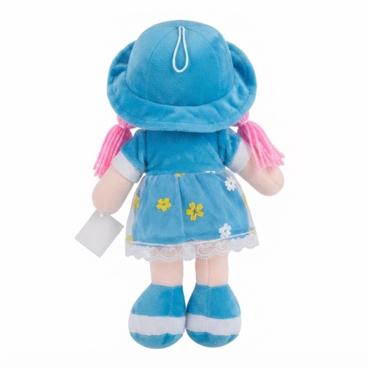 Muñeca De Trapo Peluche Para Niña Vestido Flores